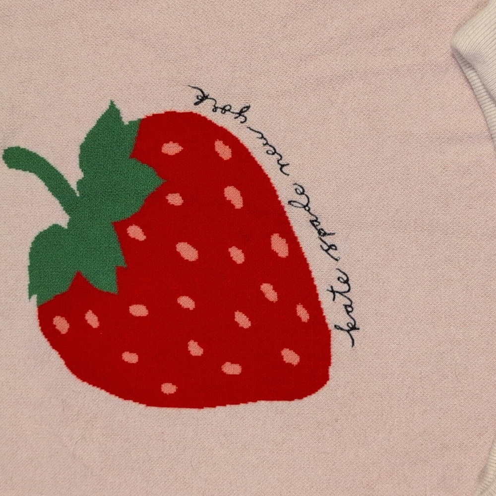Kate Spade Two-piece Hoodie And Short Set Strawberry - Picture 2 of 14